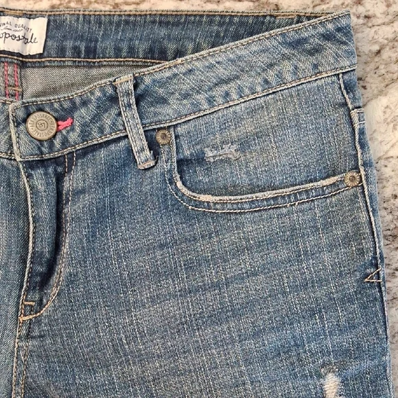 Aeropostale Distressed Blue Denim Shorts - Picture 11 of 16